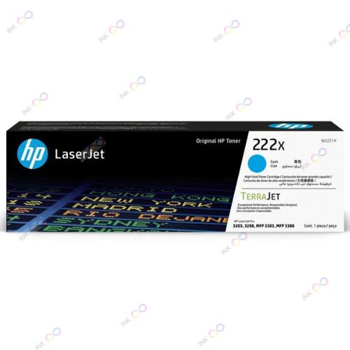 TONER HP 222X CYAN - W2221X