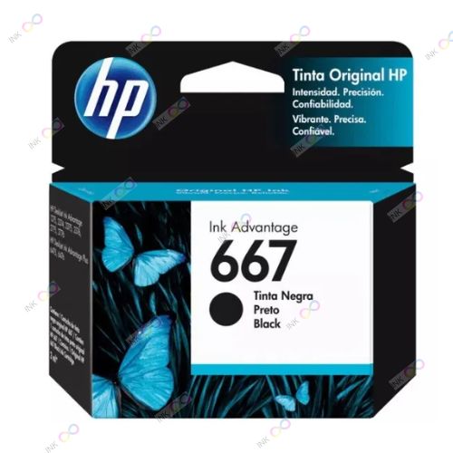 TINTA HP 667 BLACK / 3YM79AL