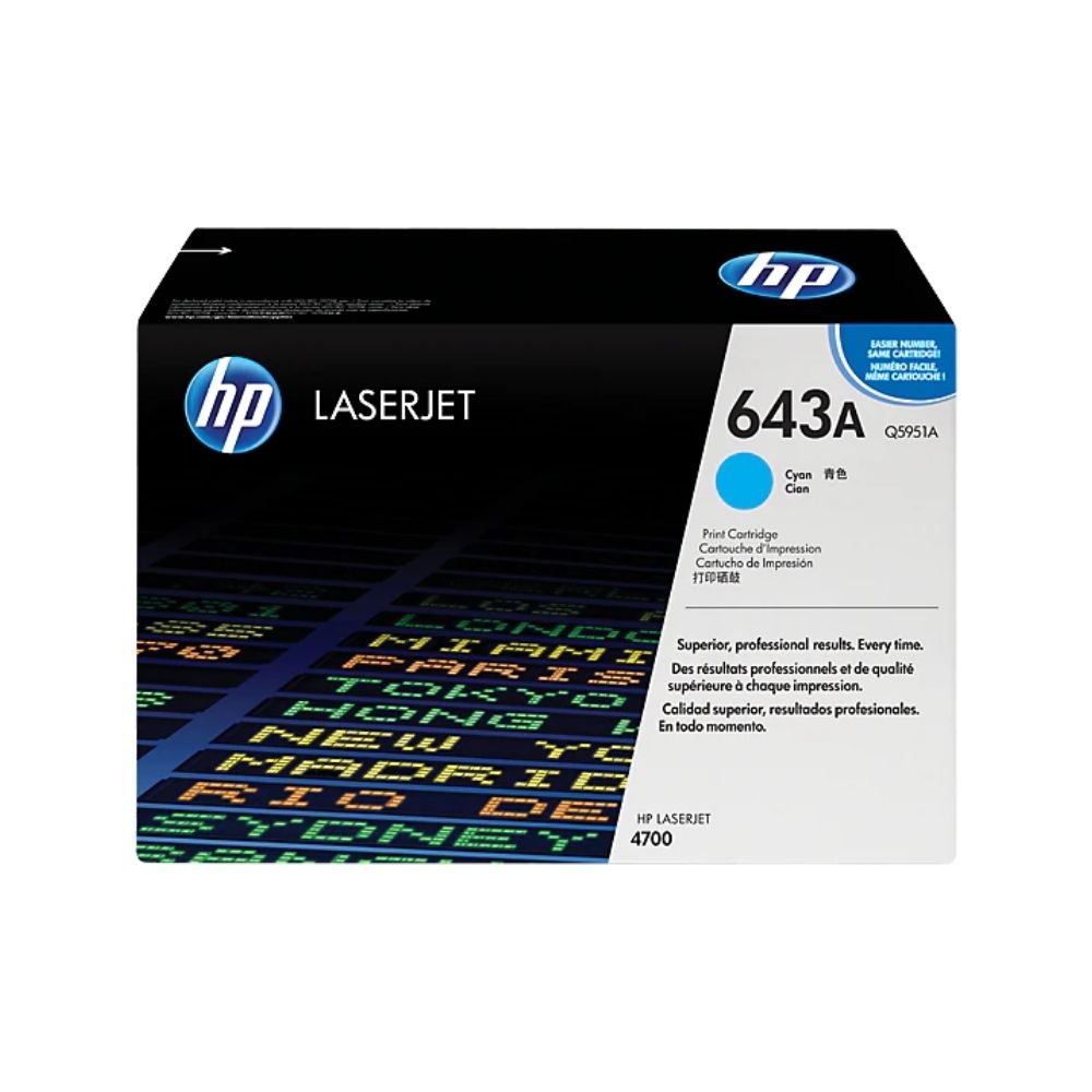 Toner Hp Laserjet 643A Cyan - Q5951A