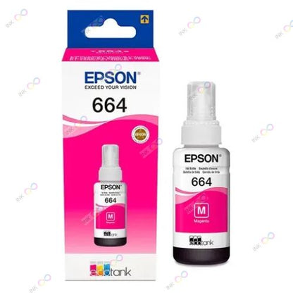 Tinta Epson 664 Magenta - T664320 MAGENTA